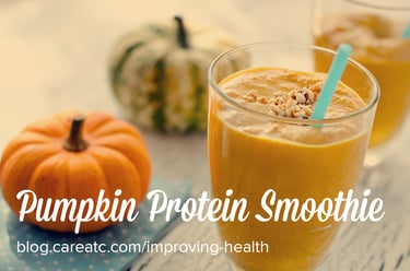 Pumpkin Protein Smoothie [Recipe] | Marla Richards, MS, RD, LD | Improving Health blog by CareATC, Inc.