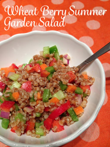 Wheat Berry Summer Garden Salad [Recipe] | Mairead Callahan, RDN, CPT | Improving Health blog by CareATC, Inc.