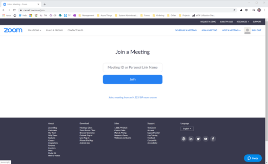 Join from CareATC Zoom website