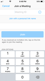 Join from Zoom mobile app